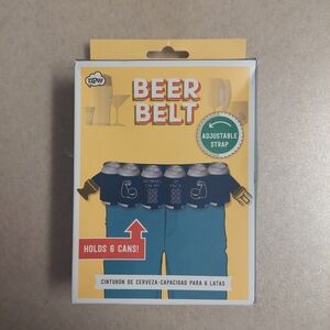 NPW 6 Pack Beer Belt With Adjustable Strap 34"-49" Waist